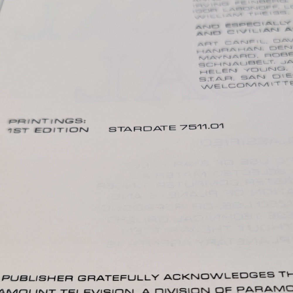Franz Joseph Star Trek Technical Manual & Concordance Book Club 1st Ed Good - Picture 8 of 16